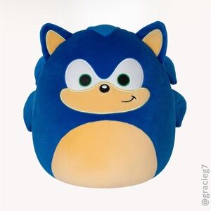 RARE Squishmallows Sonic The Hedgehog 8-Inch Plush | NWT | Smoke-free home